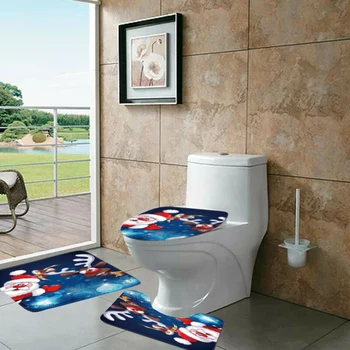 New Washable No-Slip Bathroom Pedestal Rug Carpet Toilet Lid Cover Bath Mat Kit
New Washable No-Slip Bathroom Pedestal Rug Carpet Toilet Lid Cover Bath Mat Kit