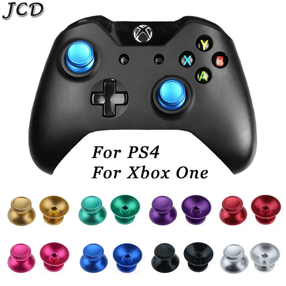 

JCD 2Pieces Metal Analog Joystick thumb Stick grip Cap for Sony PS4 Slim Pro XBOX ONE Gamepad Controller thumbstick