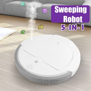 5-in-1 Fully Automatic Multifunctional Smart Robot Vacuum Cleaner USB Charging Sweeping Robot Dry/Wet UV Disinfection Cleaner
5-in-1 Fully Automatic Multifunctional Smart Robot Vacuum Cleaner USB Charging Sweeping Robot Dry/Wet UV Disinfection Cleaner