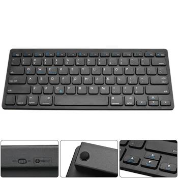 Universal bluetooth Wireless Keyboard Slim Compact Thin Keyboard For Tablet Laptop Smartphone iPad Support IOS Android System
Universal bluetooth Wireless Keyboard Slim Compact Thin Keyboard For Tablet Laptop Smartphone iPad Support IOS Android System