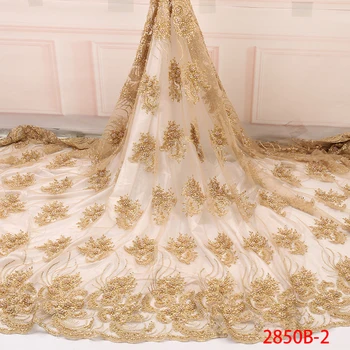 African lace fabric Luxury African Embroidery 3D Handmade Beaded Pearls Tulle Lace Fabric With Rhinestones For Wedding YA2850B-2
African lace fabric Luxury African Embroidery 3D Handmade Beaded Pearls Tulle Lace Fabric With Rhinestones For Wedding YA2850B-2