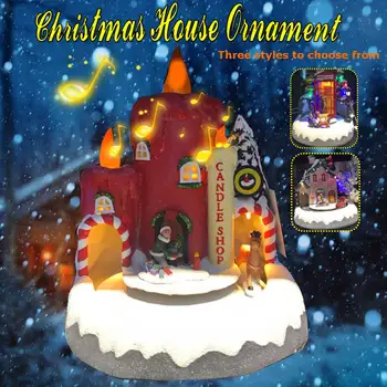 Miniature Resin Christmas Scene For kids New Year Lighted Animated Rotating Santa Claus With Colorful Light Music Box
Miniature Resin Christmas Scene For kids New Year Lighted Animated Rotating Santa Claus With Colorful Light Music Box