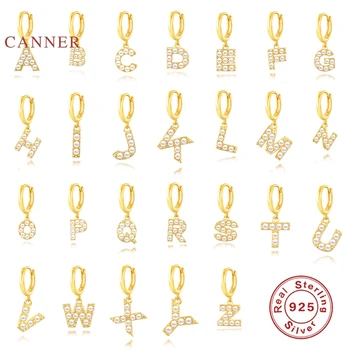 CANNER 1PC Earrings For Women Real 925 Sterling Silver 26 Letters Pearl Version Wild Earrings Hoops Zircon Diamond Gold Jewelry
CANNER 1PC Earrings For Women Real 925 Sterling Silver 26 Letters Pearl Version Wild Earrings Hoops Zircon Diamond Gold Jewelry