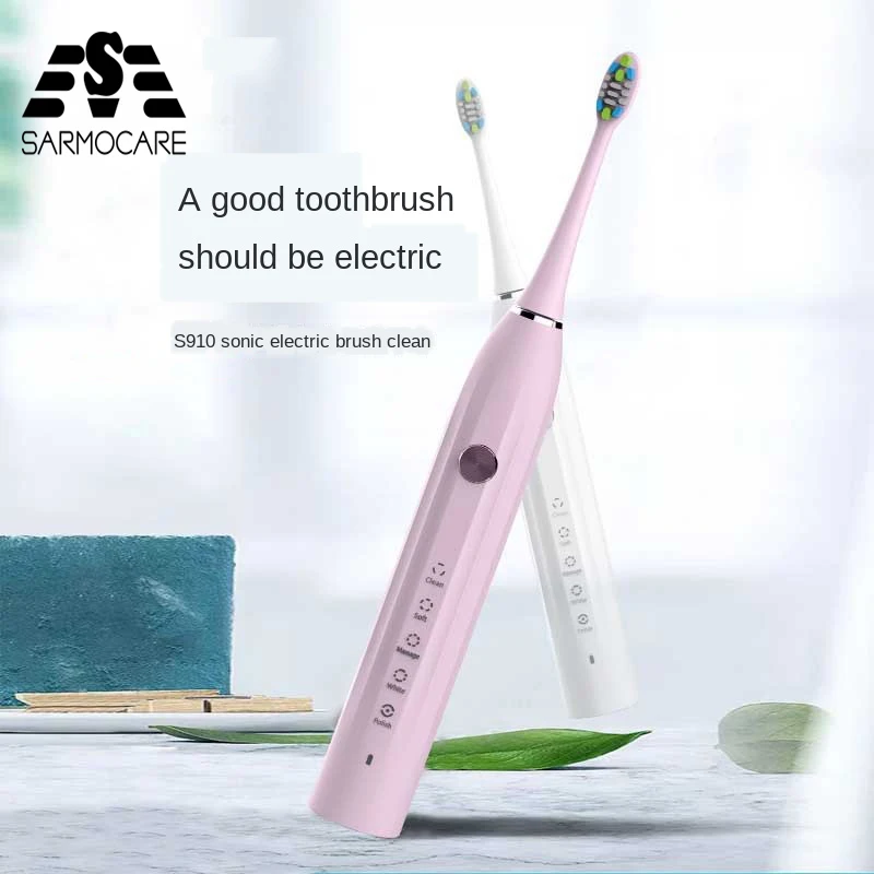 New S910 Roman Columnar Plain Color Gradient Acoustic Wave Adult High Frequency Mute Non-Shock Hand Electric Toothbrush
New S910 Roman Columnar Plain Color Gradient Acoustic Wave Adult High Frequency Mute Non-Shock Hand Electric Toothbrush