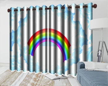 3d Curtain Window 3d Cartoon Window Curtain Beautiful Rainbow Romantic Landscape Modern Decoration 3d Blackout Curtains 
3d Curtain Window 3d Cartoon Window Curtain Beautiful Rainbow Romantic Landscape Modern Decoration 3d Blackout Curtains