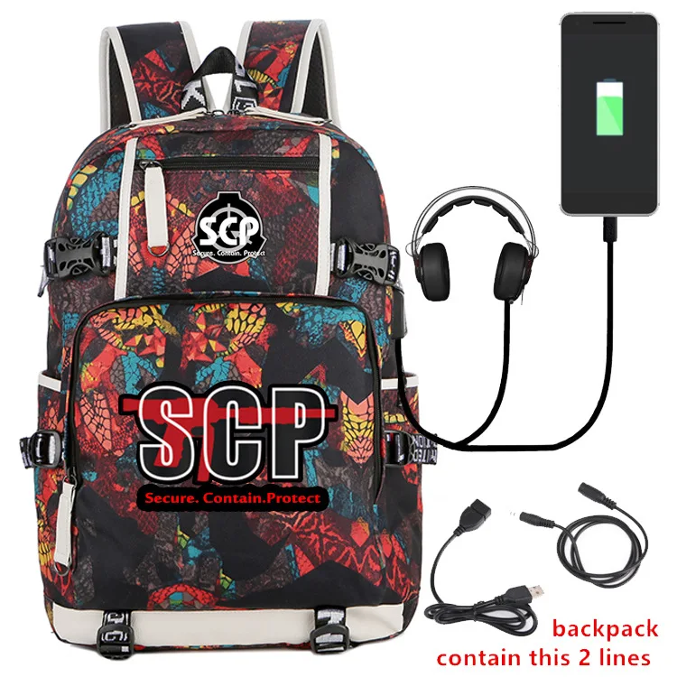 Scp Secure Contain Protect Backpack Bookbags New Usb Charged Shoulder Computer bag School Bags travel Shoulder Laptop Bag
Scp Secure Contain Protect Backpack Bookbags New Usb Charged Shoulder Computer bag School Bags travel Shoulder Laptop Bag