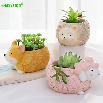Hedgehog Fox Sheep Resin Flower Pot Leaf Pattern Animal Sculpture Crafts Storage Container Home Decor Garden Succulent Plant Pot
Hedgehog Fox Sheep Resin Flower Pot Leaf Pattern Animal Sculpture Crafts Storage Container Home Decor Garden Succulent Plant Pot