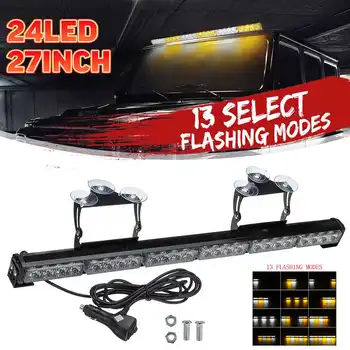 27" 24 LED Car LED Bar Work Light Bar Strobe Warning Light DRL 13 Modes for Jeep Pickup Boat OffRoad Off Road 4WD 4x4 Truck
27" 24 LED Car LED Bar Work Light Bar Strobe Warning Light DRL 13 Modes for Jeep Pickup Boat OffRoad Off Road 4WD 4x4 Truck