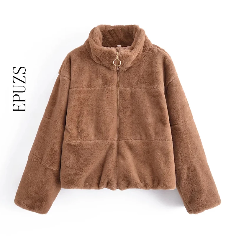 2021 winter jacket Fashion zipper teddy coat vintage long sleeve loose fur jacket streetwear female thick warm Rabbit fur coat
2021 winter jacket Fashion zipper teddy coat vintage long sleeve loose fur jacket streetwear female thick warm Rabbit fur coat