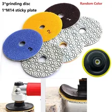 4PCS 4'' Dry/wet Diamond Polishing Pad Grinding Disc Set 1/2/3 Grit Angle Grinder Accessories For Granite Stone Concrete Marble
4PCS 4'' Dry/wet Diamond Polishing Pad Grinding Disc Set 1/2/3 Grit Angle Grinder Accessories For Granite Stone Concrete Marble