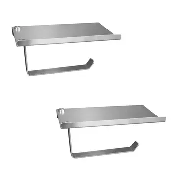 Toilet Paper Holder, Tissue Holder with Storage Shelf, Bathroom Tissue Roll Dispenser Storage Wall Mounted (2 Pack)
Toilet Paper Holder, Tissue Holder with Storage Shelf, Bathroom Tissue Roll Dispenser Storage Wall Mounted (2 Pack)