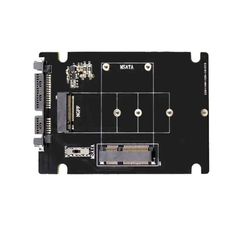 S107-Rtk Adapter Card Expansion Card All 2 In 1 Msata To Sata Ngff(M.2) To Sata Iii Sata3 Converter Solid State Disk For Deskt
S107-Rtk Adapter Card Expansion Card All 2 In 1 Msata To Sata Ngff(M.2) To Sata Iii Sata3 Converter Solid State Disk For Deskt