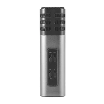 Portable Aluminum Alloy Microphone Mobile Phone Karaoke Microphone Anchor Live Sound Card Singing Microphone
Portable Aluminum Alloy Microphone Mobile Phone Karaoke Microphone Anchor Live Sound Card Singing Microphone