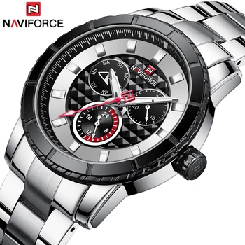 NAVIFORCE Luxury Brand Sports Men Quartz Watches Fashion Casual Calendar 24 Hours Date Business Waterproof Wristwatch Relogio 
NAVIFORCE Luxury Brand Sports Men Quartz Watches Fashion Casual Calendar 24 Hours Date Business Waterproof Wristwatch Relogio