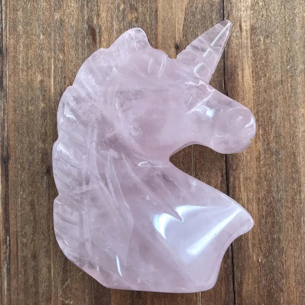 High Quality Natural Stone 2 inches Rose Quartz Unicorns Shape Stone Hand Crafted & Polished For Gift &Home Decor WT
High Quality Natural Stone 2 inches Rose Quartz Unicorns Shape Stone Hand Crafted & Polished For Gift &Home Decor WT