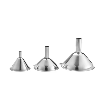 3pcs Multifunctional Stainless Steel Funnel Essentail Oil Water Spices Wine Flask Filter Funnel For Home Kitchen
3pcs Multifunctional Stainless Steel Funnel Essentail Oil Water Spices Wine Flask Filter Funnel For Home Kitchen