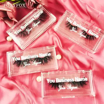 FOXYFOX Custom Own Brand Eyelash Packaging box Clear Acrylic Eyelash Box with Private Label Logo
FOXYFOX Custom Own Brand Eyelash Packaging box Clear Acrylic Eyelash Box with Private Label Logo
