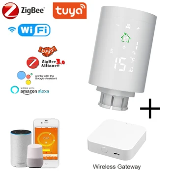 TUYA TRV Thermostat Valve Thermostatic Radiator Valve Controller Heater Temperature Voice Control With Google Smart Home Zigbee
TUYA TRV Thermostat Valve Thermostatic Radiator Valve Controller Heater Temperature Voice Control With Google Smart Home Zigbee