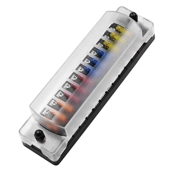 Taidacent Independent Positive Negative ATC/ATO Blade Fuse Block with Protection Cover 12 Way Blade Fuse Box Universal Fuse Box
Taidacent Independent Positive Negative ATC/ATO Blade Fuse Block with Protection Cover 12 Way Blade Fuse Box Universal Fuse Box