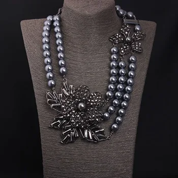 New Ladies Necklace Europe and United States Exaggerated Multi-layer Pearl Gemstone Short Clavicle Chain Female Neck Accessories
New Ladies Necklace Europe and United States Exaggerated Multi-layer Pearl Gemstone Short Clavicle Chain Female Neck Accessories