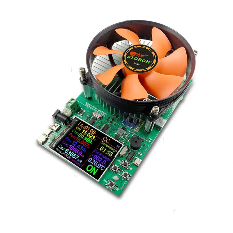 150w 2.4" DC USB tester electronic load lithium battery capacity monitor discharge charge power meter supply checker APP
150w 2.4" DC USB tester electronic load lithium battery capacity monitor discharge charge power meter supply checker APP