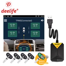 Deelife TPMS Android USB Tire Pressure Monitoring System for Car Radio Spare Tyre TMPS Sensor 
Deelife TPMS Android USB Tire Pressure Monitoring System for Car Radio Spare Tyre TMPS Sensor