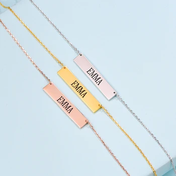 Personalized Jewelry Gifts Stainless Steel Engraving rectangle Name Necklace Customized Nameplate Necklaces 45 Font to Choose
Personalized Jewelry Gifts Stainless Steel Engraving rectangle Name Necklace Customized Nameplate Necklaces 45 Font to Choose