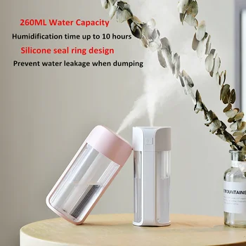 260ML Ultrasonic Air Humidifier USB Aromatherapy Diffuser Colorful Night Light Cool Mist Car Diffusers Clean Air Purifier
260ML Ultrasonic Air Humidifier USB Aromatherapy Diffuser Colorful Night Light Cool Mist Car Diffusers Clean Air Purifier