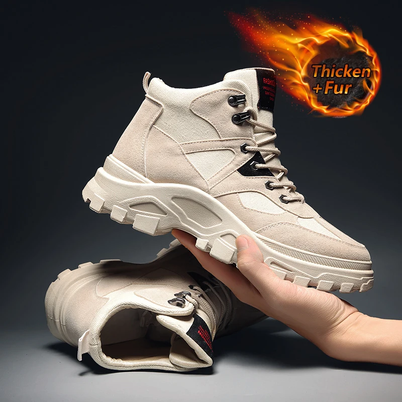 Brand Men Snow Boots Winter Fur Warm Men Motorcycle Boots Lace-Up Non-slip Male Ankle army Boots Autumn Man Work cowboy Shoes 
Brand Men Snow Boots Winter Fur Warm Men Motorcycle Boots Lace-Up Non-slip Male Ankle army Boots Autumn Man Work cowboy Shoes