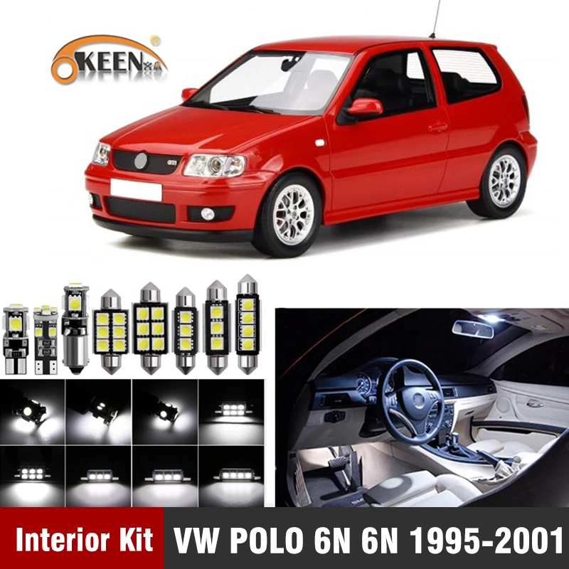 7Pcs For Volkswagen VW POLO 6N 6N2 1995-2001 Led Interior Light Bulb Kit Canbus Map Dome License Plate Light Car Accessories
7Pcs For Volkswagen VW POLO 6N 6N2 1995-2001 Led Interior Light Bulb Kit Canbus Map Dome License Plate Light Car Accessories