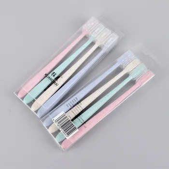 Wheat Straw Toothbrush 4 Installed MUJI-style Celebrity Style Ultra-Fine Soft Bristle Adult Household Wheat Toothbrush Sheath Wh
Wheat Straw Toothbrush 4 Installed MUJI-style Celebrity Style Ultra-Fine Soft Bristle Adult Household Wheat Toothbrush Sheath Wh