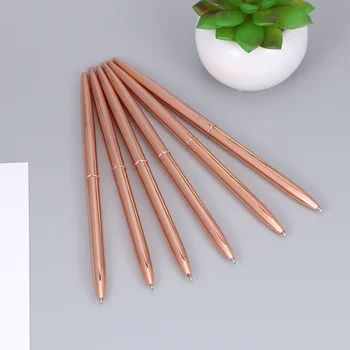 6PCS Blue Ink Pen Rotation Glossy Dual Heads Metal Case Roller Ball Pen Stationery Ballpoint Pen Office Supplies
6PCS Blue Ink Pen Rotation Glossy Dual Heads Metal Case Roller Ball Pen Stationery Ballpoint Pen Office Supplies
