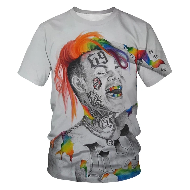 Fashion summer character pattern 3D printing men's short-sleeved T-shirt hip-hop character sketch dragon ball street clothes loo
Fashion summer character pattern 3D printing men's short-sleeved T-shirt hip-hop character sketch dragon ball street clothes loo