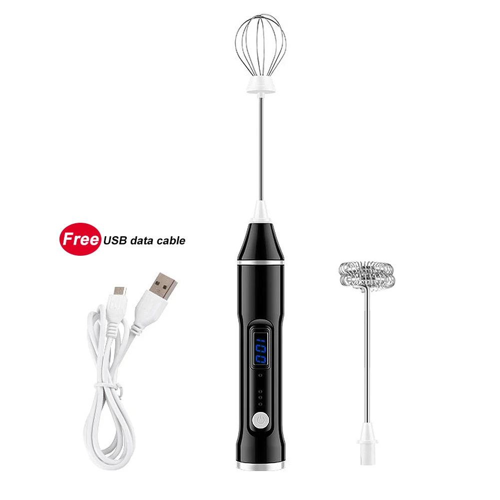 Rechargeable Electric Egg Beater Milk Frother 2 Whisks Blenders Foam Maker Coffee Latte Cappuccino Hot Chocolate Durable blender
Rechargeable Electric Egg Beater Milk Frother 2 Whisks Blenders Foam Maker Coffee Latte Cappuccino Hot Chocolate Durable blender