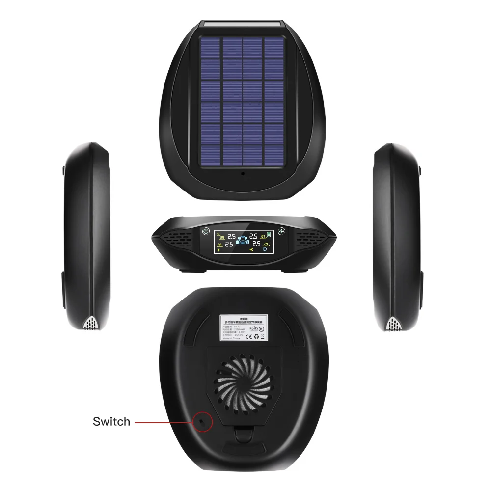 2020 NEW TPMS+Air Purifier Active Alarm Activated Carbon Tire Pressure Monitoring Two In One Function Car Solar Energy
2020 NEW TPMS+Air Purifier Active Alarm Activated Carbon Tire Pressure Monitoring Two In One Function Car Solar Energy