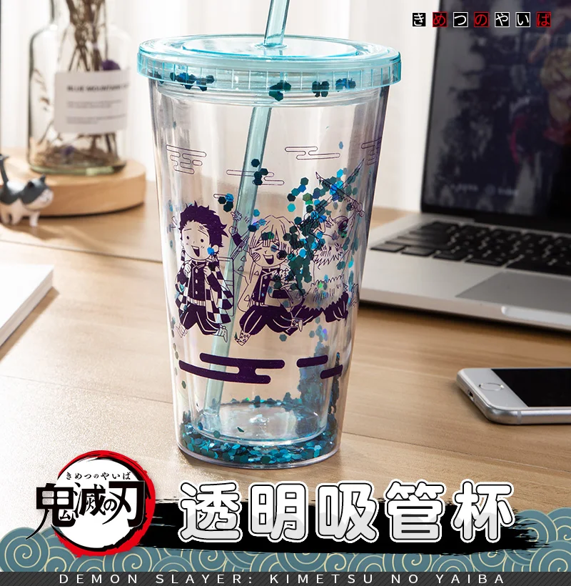 Anime Demon Slayer Kimetsu no Yaiba Cosplay Cartoon Straw Cup Transparent Water Cup Water Bottle Juice Cup Student 500ml Gift
Anime Demon Slayer Kimetsu no Yaiba Cosplay Cartoon Straw Cup Transparent Water Cup Water Bottle Juice Cup Student 500ml Gift