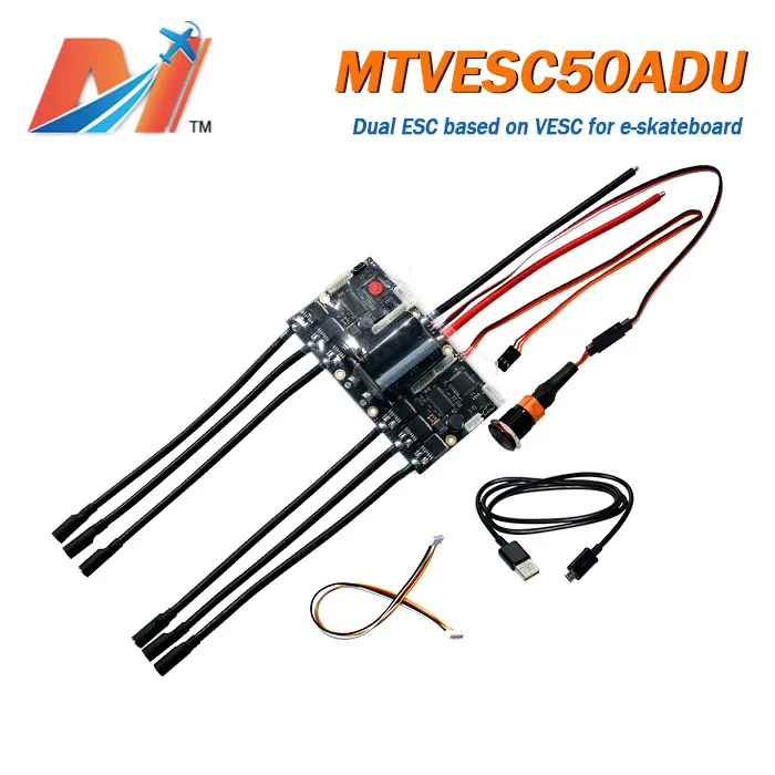 Maytech double Super Esc based on Vesc 50A with good Foc function for electric boosted skateboard
Maytech double Super Esc based on Vesc 50A with good Foc function for electric boosted skateboard