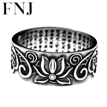 FNJ Buddha Lotus Rings 925 Silver Adjustable Size Open Popular S925 Solid Silver Ring for Women Men Fine Jewelry Xinjing
FNJ Buddha Lotus Rings 925 Silver Adjustable Size Open Popular S925 Solid Silver Ring for Women Men Fine Jewelry Xinjing