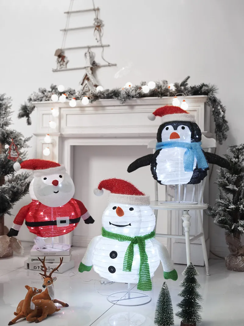 3er set invierno decorativas Nikolaus stand figuras navideño hombre alféizar estatuas