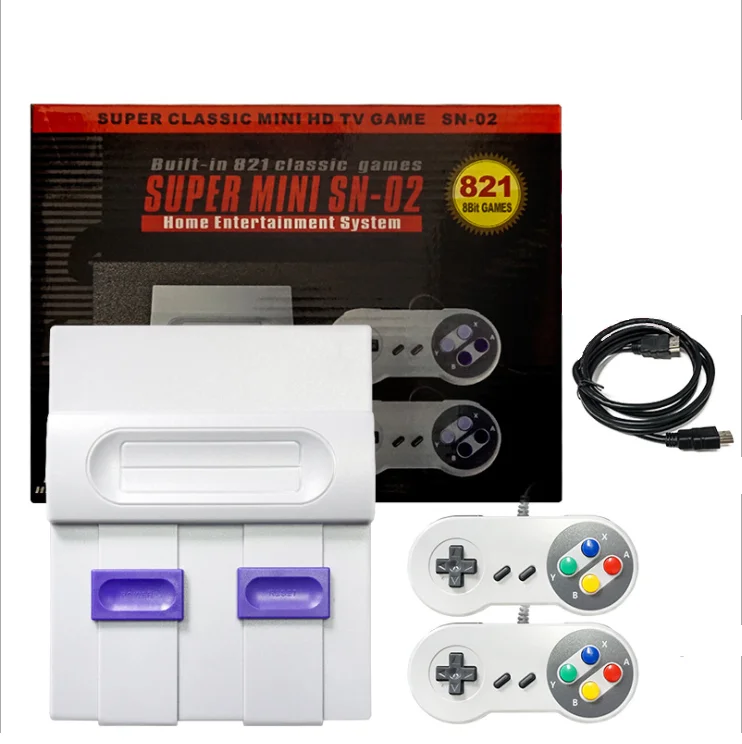 Mini game classic 8-bit retro game family TV game console with built-in 821 game hd video game console
Mini game classic 8-bit retro game family TV game console with built-in 821 game hd video game console
