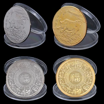 2021 New Year Gold Coin Twelve Zodiac Ox Commemorative Coins For Collection Gift
2021 New Year Gold Coin Twelve Zodiac Ox Commemorative Coins For Collection Gift