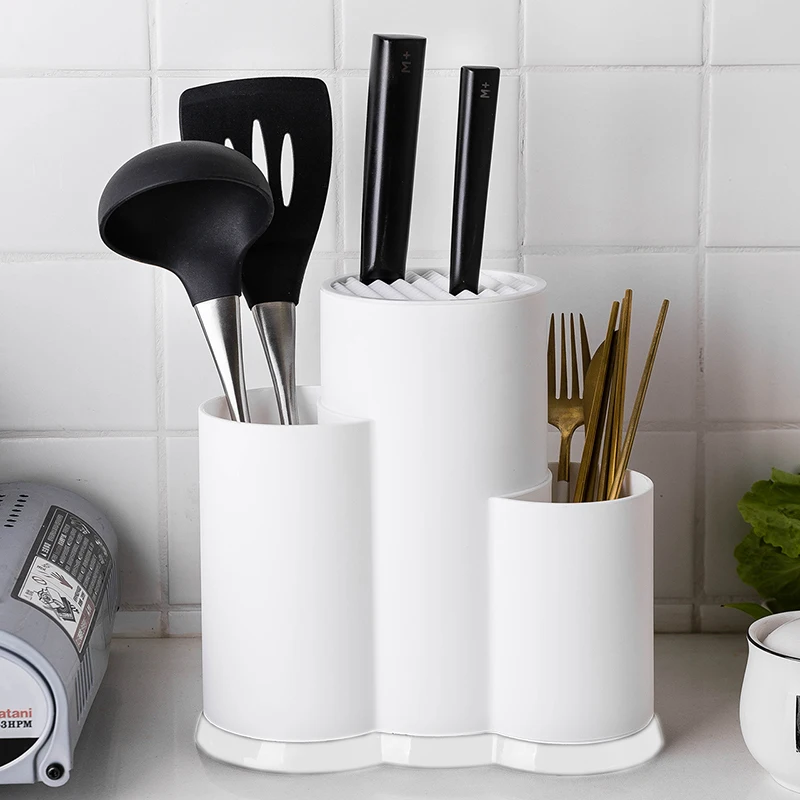 Kitchen Multi-Function Utensil Holder Knife Block PP Flatware Set Drainer Storage Box Cooking Tool Organizer Rack
Kitchen Multi-Function Utensil Holder Knife Block PP Flatware Set Drainer Storage Box Cooking Tool Organizer Rack