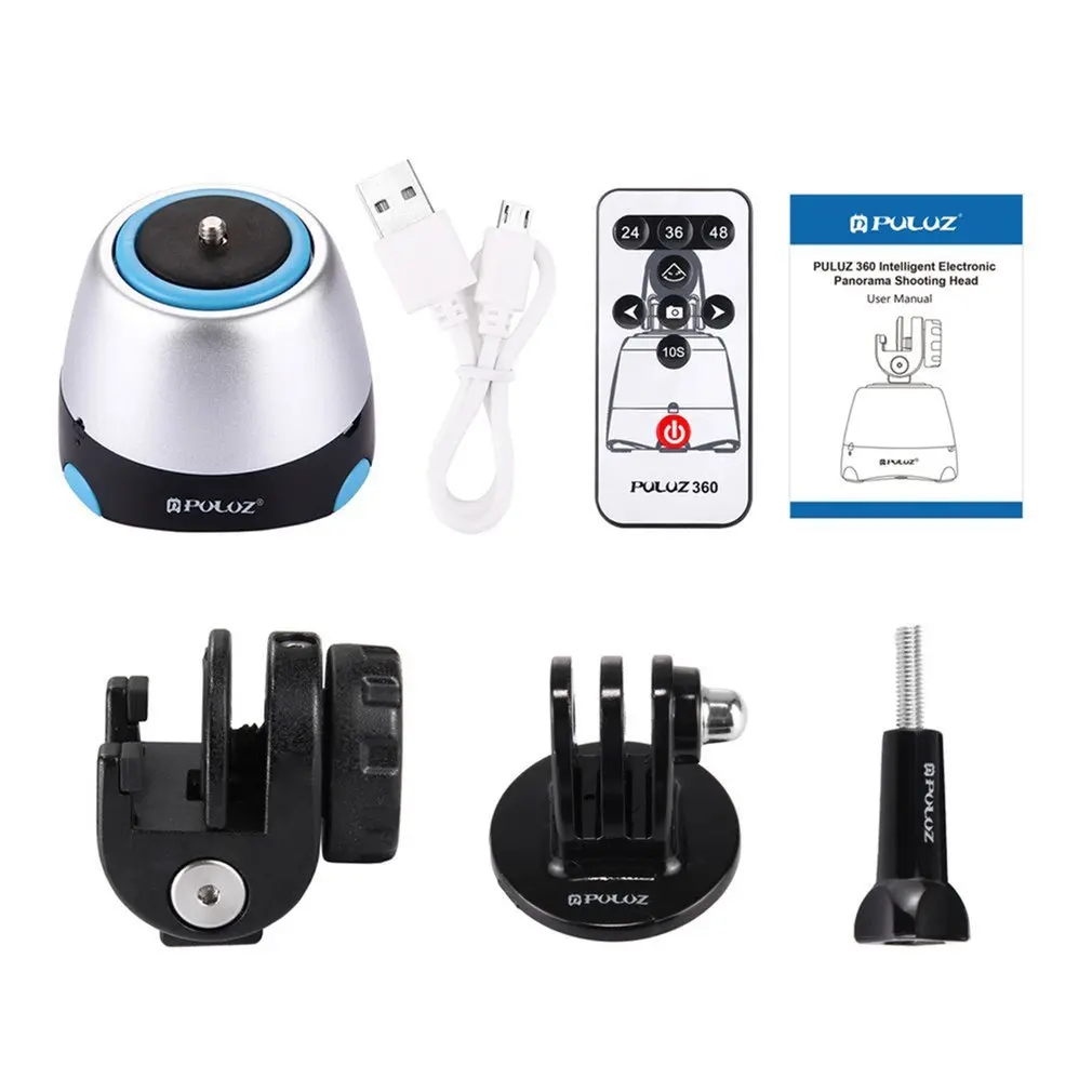 PULUZ Electronic 360 Degree Rotation Panoramic Tripod Head with Remote Controller Rotating Pan Head For Smartphones, GoPro, DSLR
PULUZ Electronic 360 Degree Rotation Panoramic Tripod Head with Remote Controller Rotating Pan Head For Smartphones, GoPro, DSLR
