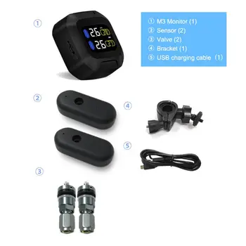 M3 Waterproof Motorcycle Real Time Tire Pressure Monitoring System LCD Display R2LC
M3 Waterproof Motorcycle Real Time Tire Pressure Monitoring System LCD Display R2LC