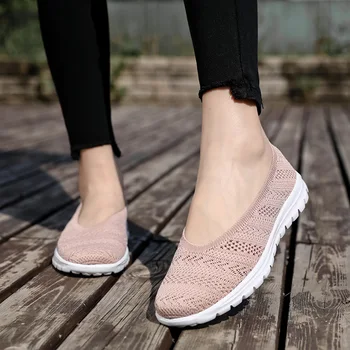 MCCKLE Women Flats Mesh Breathable Light Ladies Sneaker Slip on 2020 Casual Female Shoe Shallow Comfort Woman Footwear Mom Shoes 
MCCKLE Women Flats Mesh Breathable Light Ladies Sneaker Slip on 2020 Casual Female Shoe Shallow Comfort Woman Footwear Mom Shoes