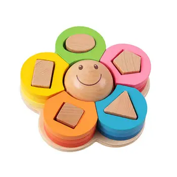 Kuulee Early Education Tool Children Flower Shape Colume Cover Geometry MAtching Building Blocks Byby puzzle Wooden Toy
Kuulee Early Education Tool Children Flower Shape Colume Cover Geometry MAtching Building Blocks Byby puzzle Wooden Toy