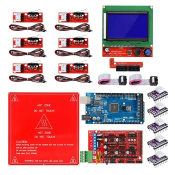 RAMPS 1.4 Controller + Mega2560 CH340 Board+RAMPS LCD 12864+Heatbed MK2B + 6pcs Endstop Mechanical Limit Switch With Cable
RAMPS 1.4 Controller + Mega2560 CH340 Board+RAMPS LCD 12864+Heatbed MK2B + 6pcs Endstop Mechanical Limit Switch With Cable