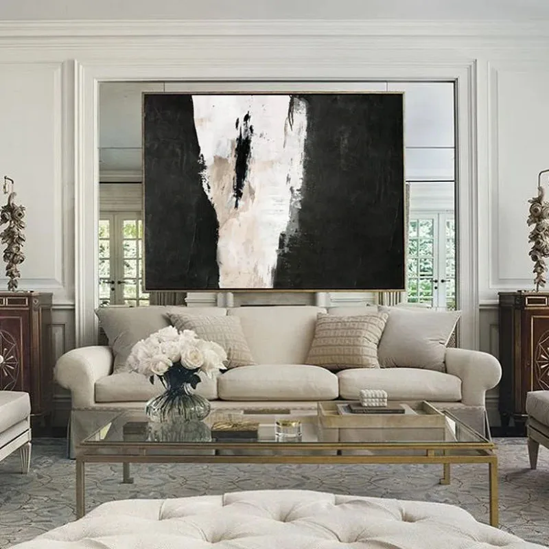 Abstract Painting Modern Black and White Abstract Wall Art Abstract Texture Oil Painting Hand Painted Office Home Decor As Gift
Abstract Painting Modern Black and White Abstract Wall Art Abstract Texture Oil Painting Hand Painted Office Home Decor As Gift