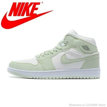 

Nike Air Jordan 1 AJ1 OG Mint Green South Coast Middle Cut Men's Basketball comfortable Shoes Size 40-45 554723-051