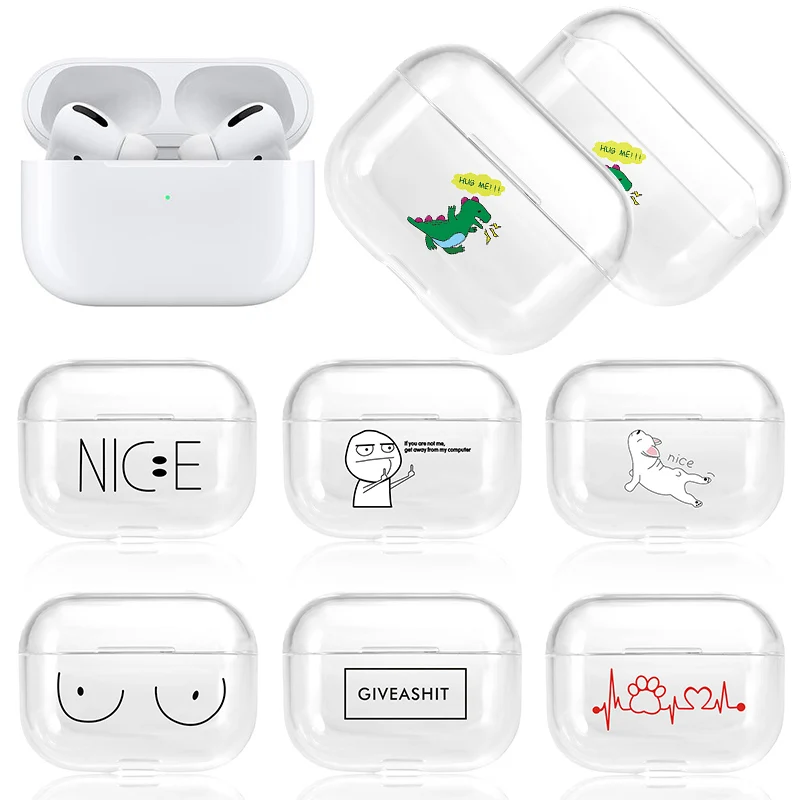

For Airpods Pro Case Silicon Headphone Protective Bumper Funda For Apple Airpods Pro 2 Transparent TPU Earphone Air pods 3 Cover